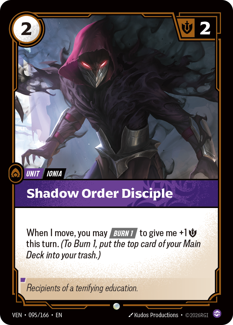 VEN-095/166 Shadow Order Disciple