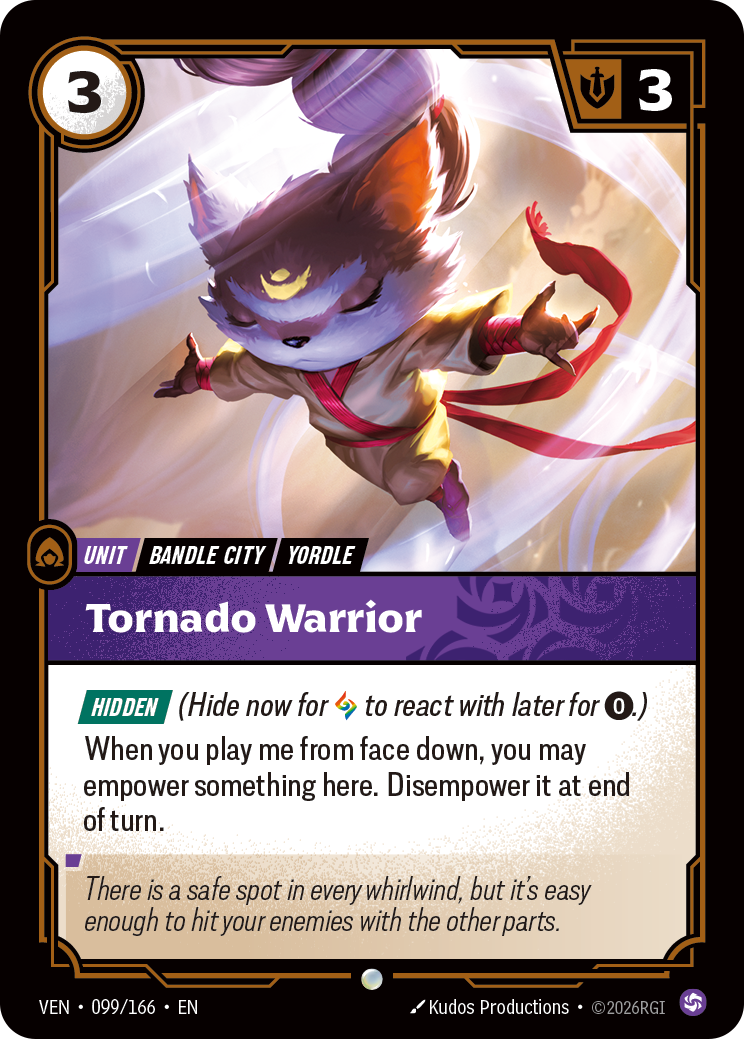 VEN-099/166 Tornado Warrior (Foiled)