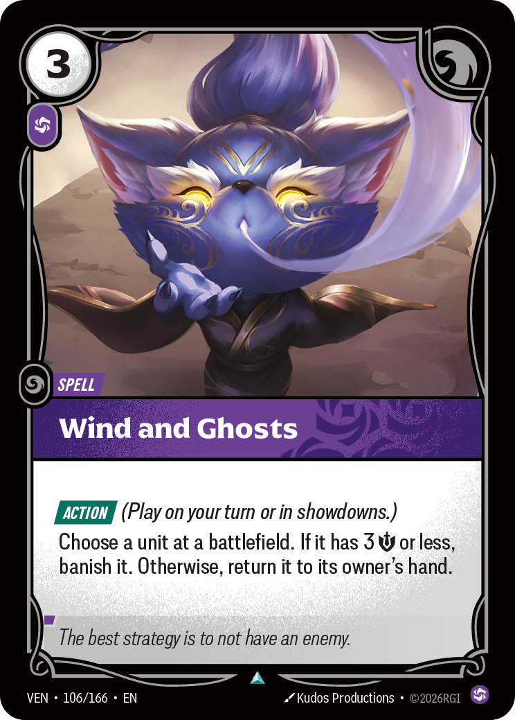 VEN-106/166 Wind and Ghosts (Foiled)
