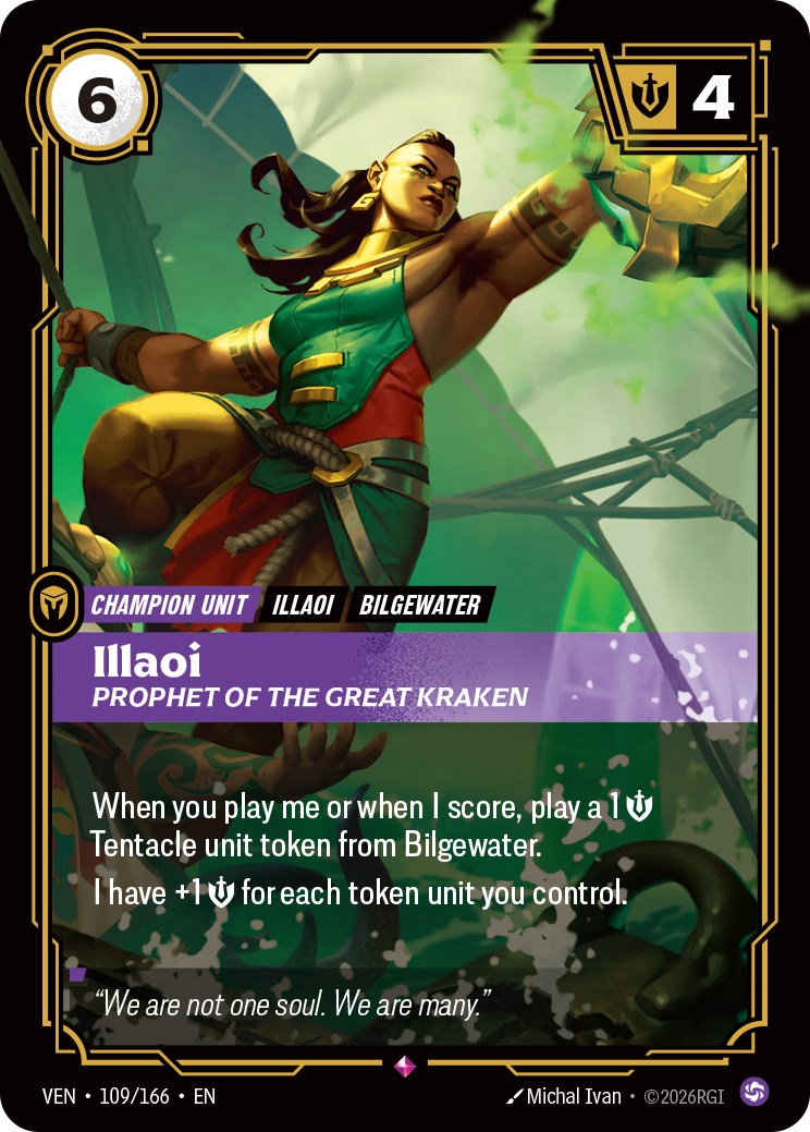 VEN-109/166 Illaoi, Prophet of the Great Kraken