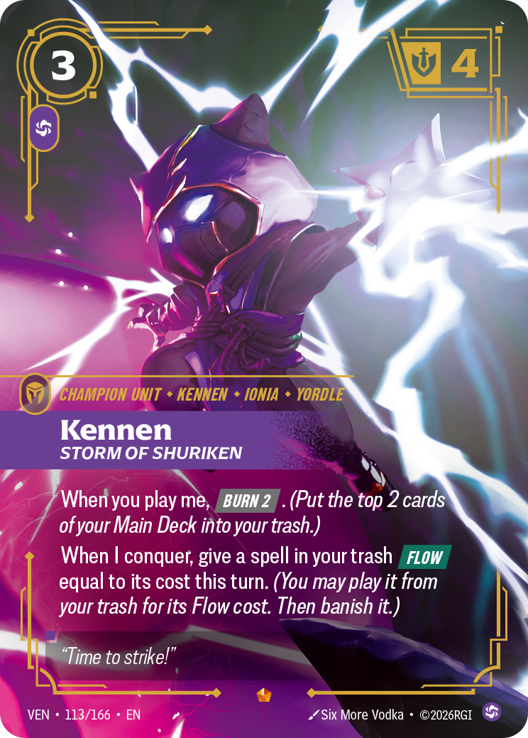 VEN-113/166 Kennen, Storm of Shuriken
